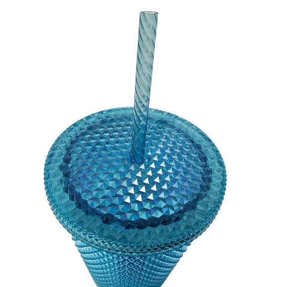 Starbucks 2023 Gradient Blue Studded Bling Ombrรฉ Grande 16oz Cold Cup Tumbler - Picture 5 of 6